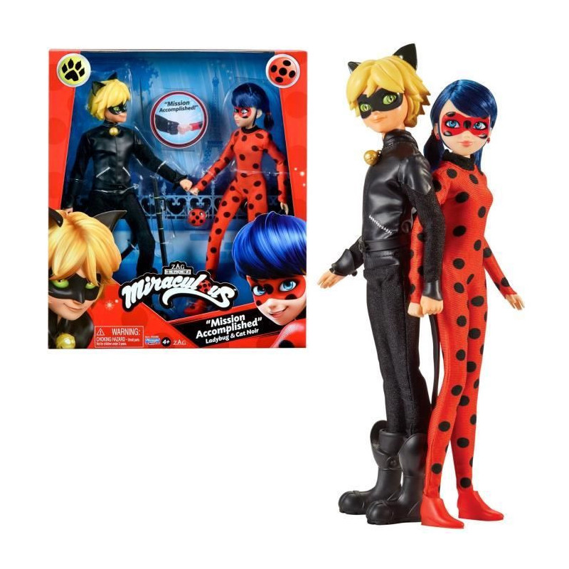 Miraculous Ladybug - Pack of 2 Fashion Dolls 26 cm