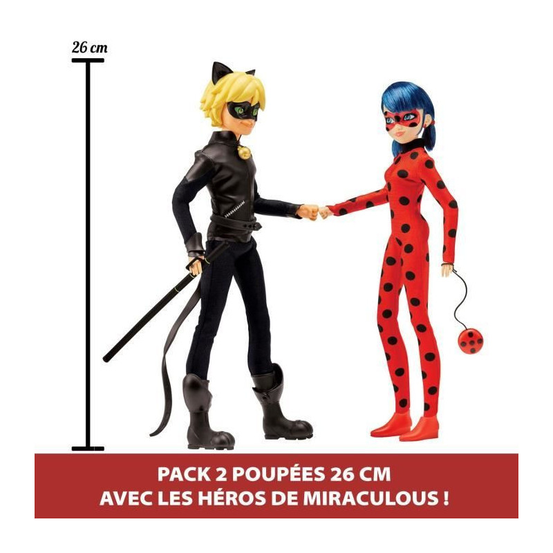 Miraculous Ladybug - Pack of 2 Fashion Dolls 26 cm