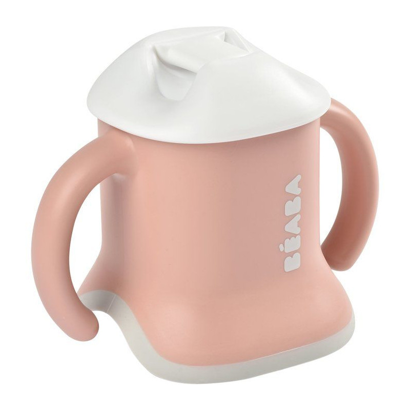BEABA evoluclip 3 in 1 old pink mug