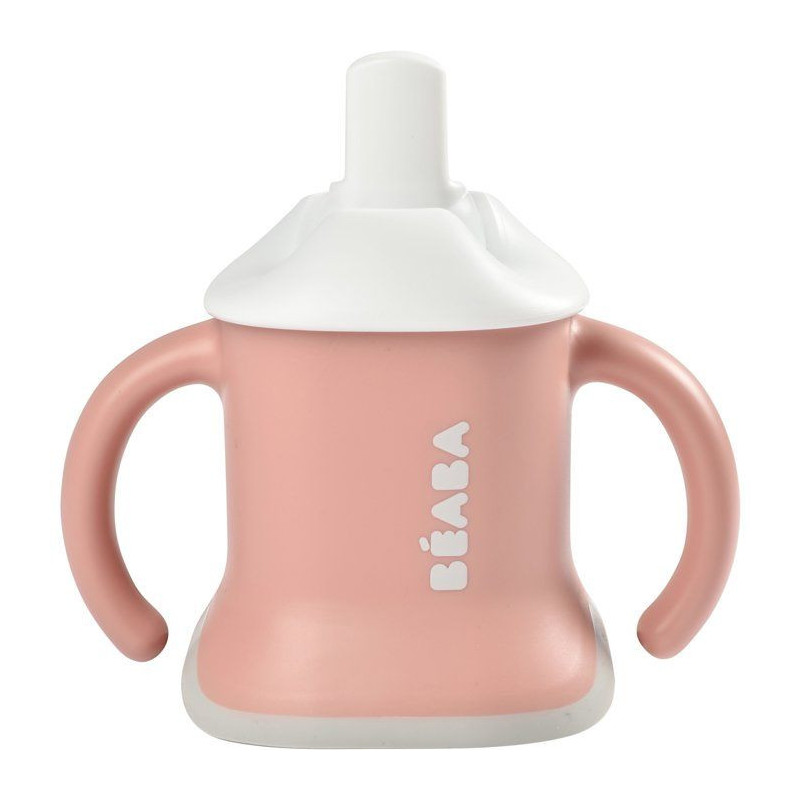 BEABA evoluclip 3 in 1 old pink mug