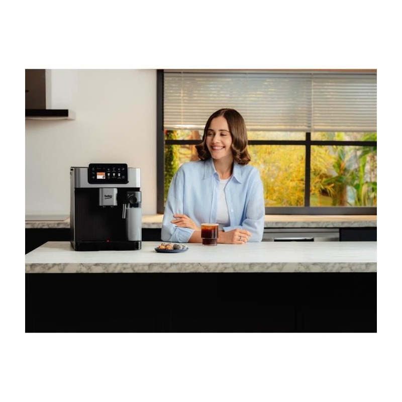 Coffee machine with grinder - BEKO - CEG7348X - 1350 W - 250g beans -