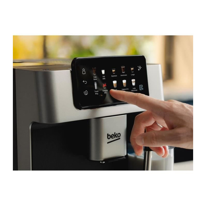 Coffee machine with grinder - BEKO - CEG7348X - 1350 W - 250g beans -