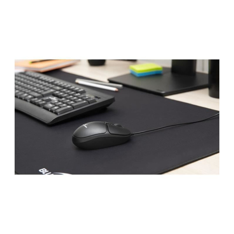 Wired mouse - BLUESTORK - OFFICE 10 - PC / Mac - Black