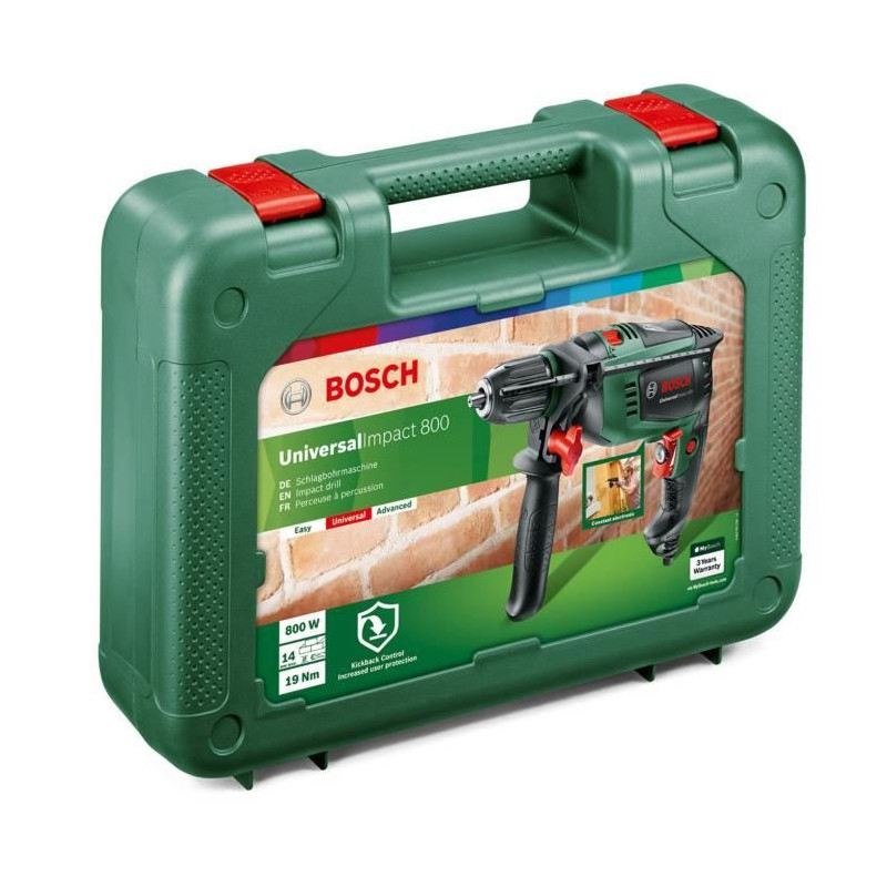 Bosch wired percussion drill - Universalimppact 800 (800W, 14mm concre