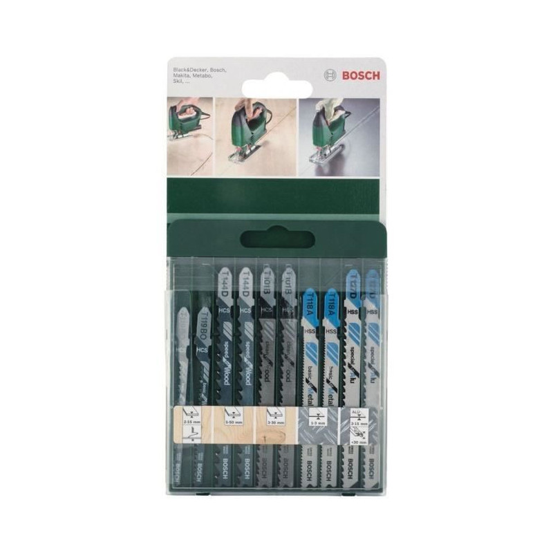 BOSCH Accessories - set 10 jigsaw blades -