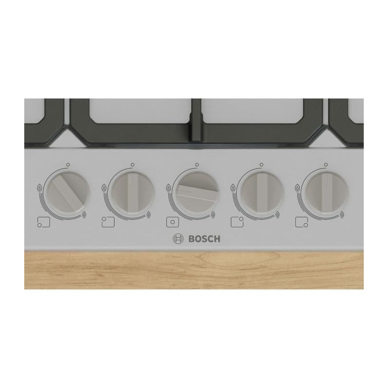 Gas hob - BOSCH Series 4 - 5 burners - 52 x 75 x 4.5 cm - PGQ7B5K90 -