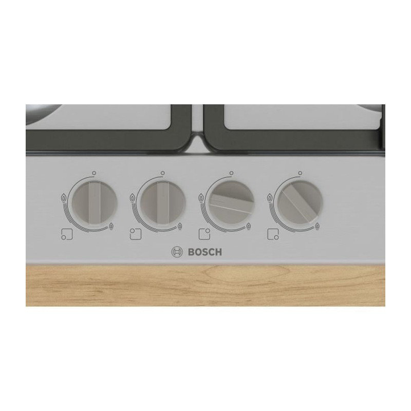 Gas hob - BOSCH Series 4 - 4 burners - 52 x 58.2 x 4.5 cm - PGP6B5K90