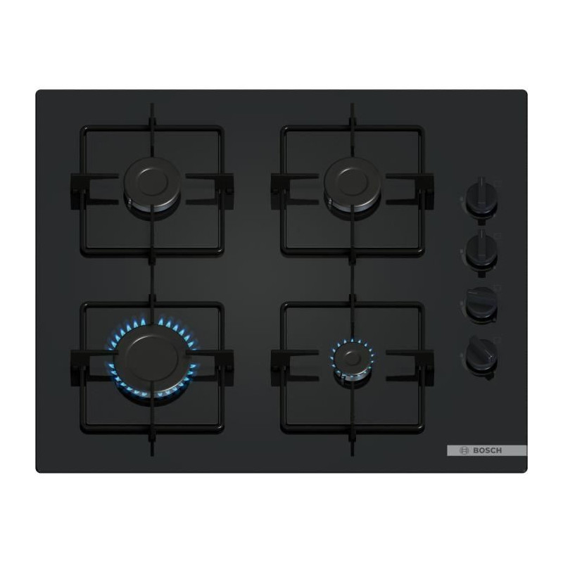 Gas hob - BOSCH Series 2 - 4 burners - 52 x 59 x 5.4 cm - POP6B6K30 -