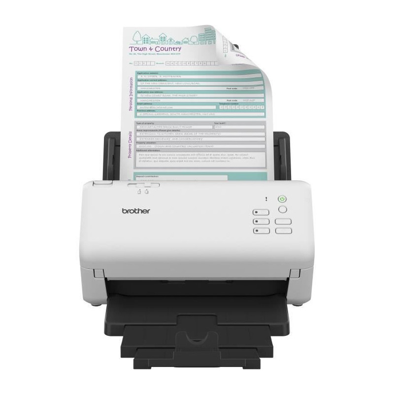 Scanner - BROTHER - ADS-4300 - Office Documents - Duplex - 40 ppm/80 i