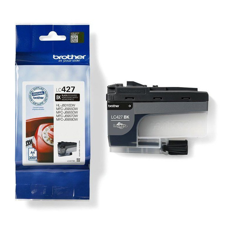 Ink cartridge LC427BK - BROTHER - Black - 3000 pages - For Brother MFC