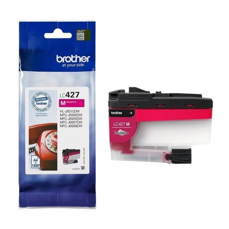 Ink cartridge LC427M - BROTHER - Magenta - 1500 pages - For Brother MF