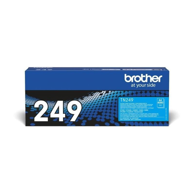 Very high capacity toner - BROTHER - TN249C - Cyan - 4000 pages