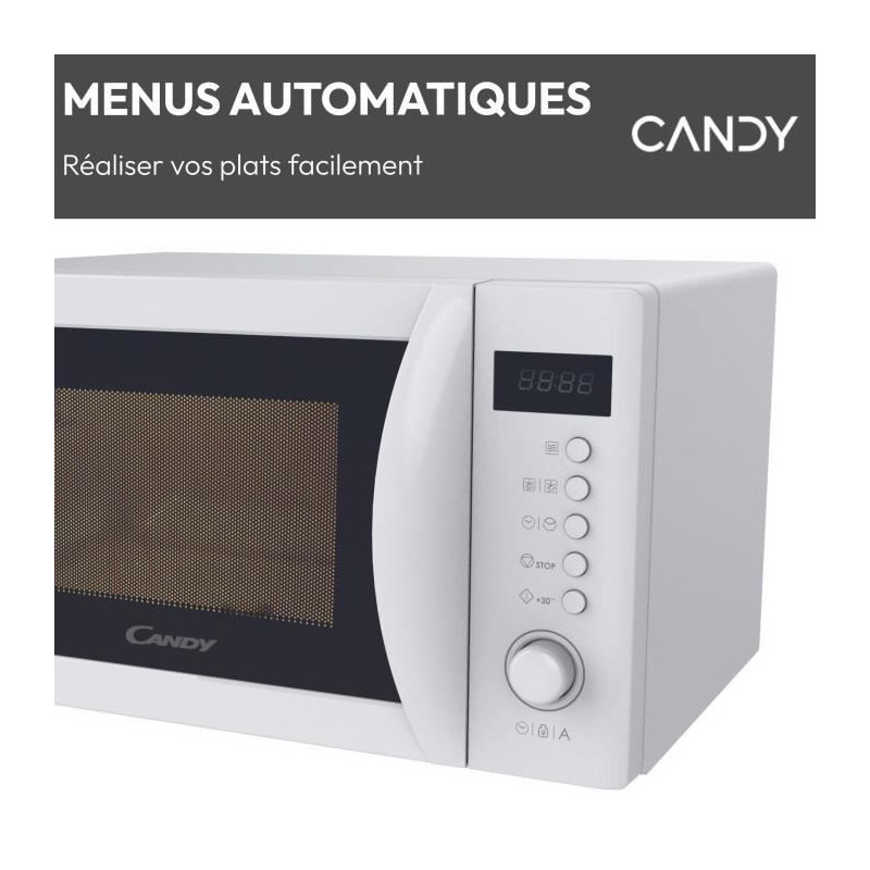 CMWA20SDLW Mono CANDY Idea microwave - 20L - MO: 700W - Digital UI - 8