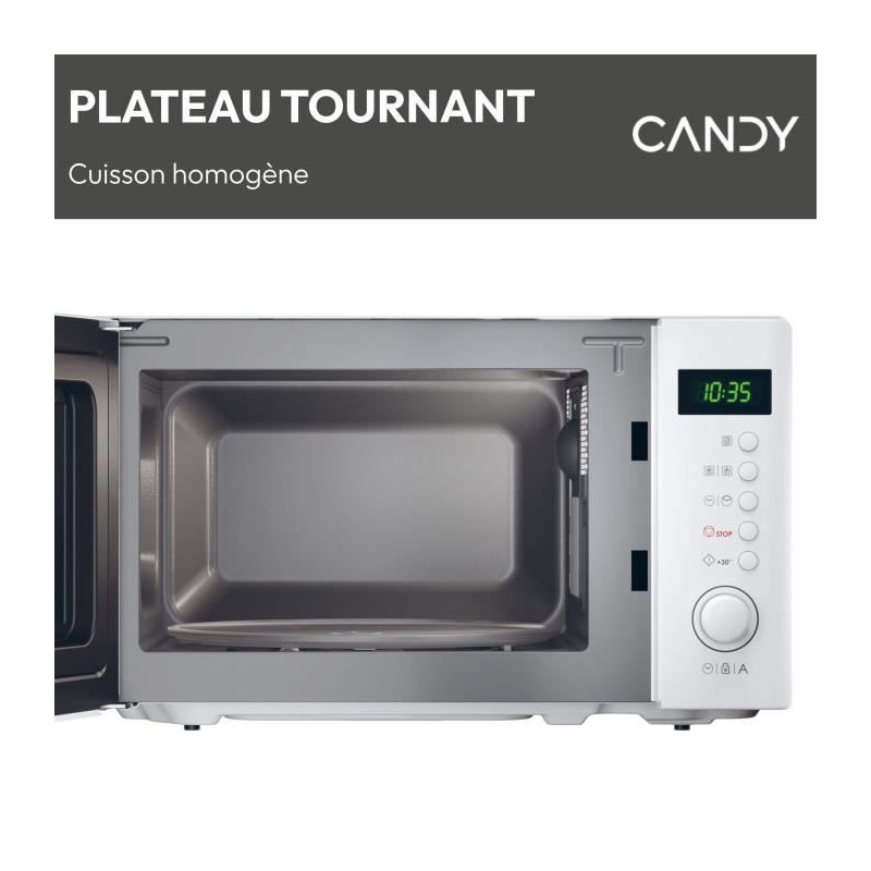 CMWA20SDLW Mono CANDY Idea microwave - 20L - MO: 700W - Digital UI - 8