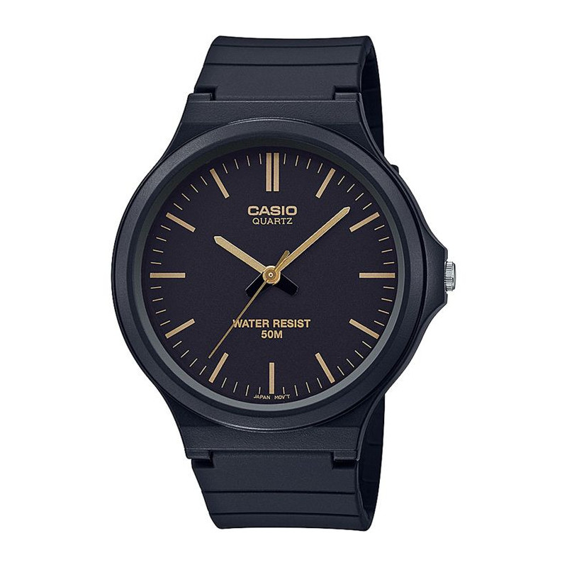 Watch - CASIO - MW-240-1E2VEF - Black - Resin - 5 bar water resistance