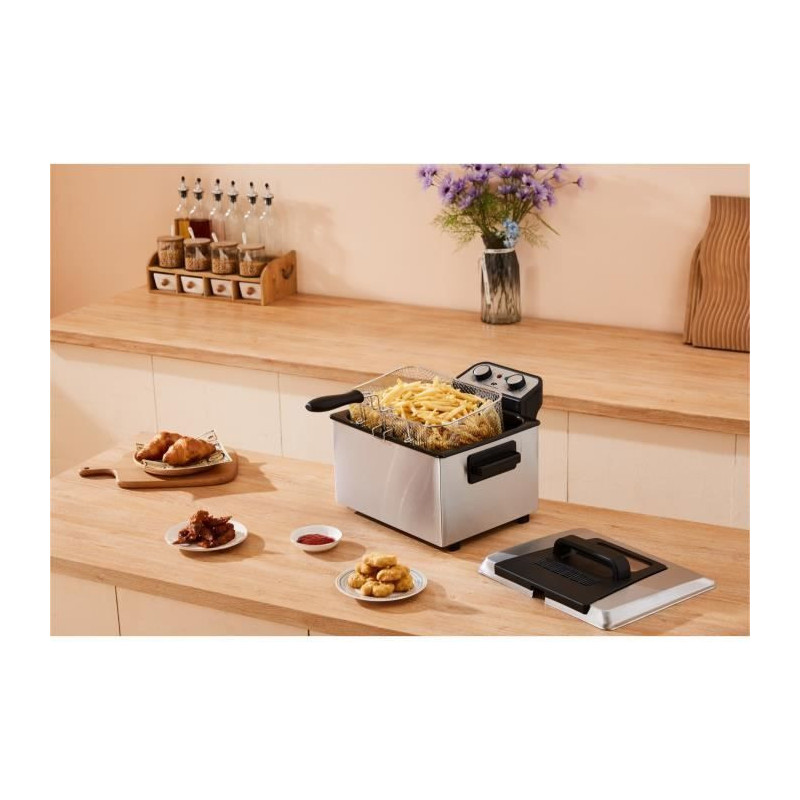 Deep fryer - CONTINENTAL EDISON - CEFR5IN3P - 5 L - 3 baskets