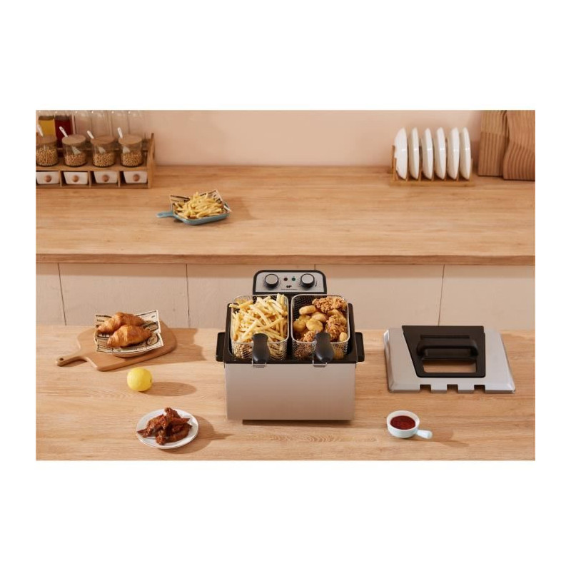Deep fryer - CONTINENTAL EDISON - CEFR5IN3P - 5 L - 3 baskets