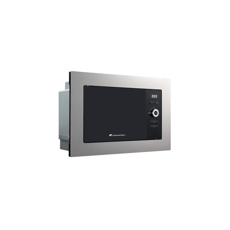 Continental Edison Mo20ixes Black and stainless steel microwave oven L