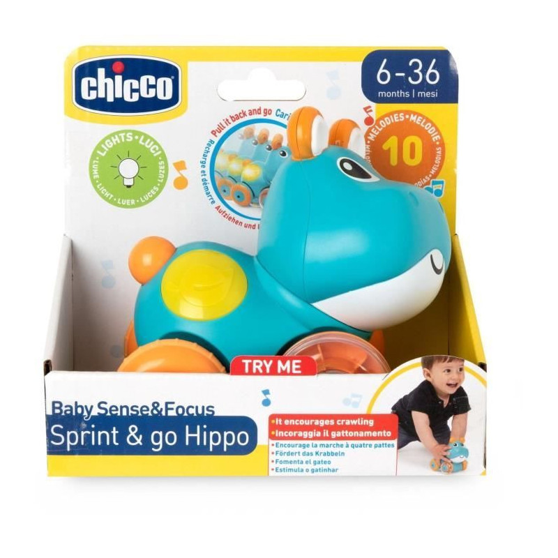 CHICCO - Hippo Sprint&go - Blue and orange - From 6 months