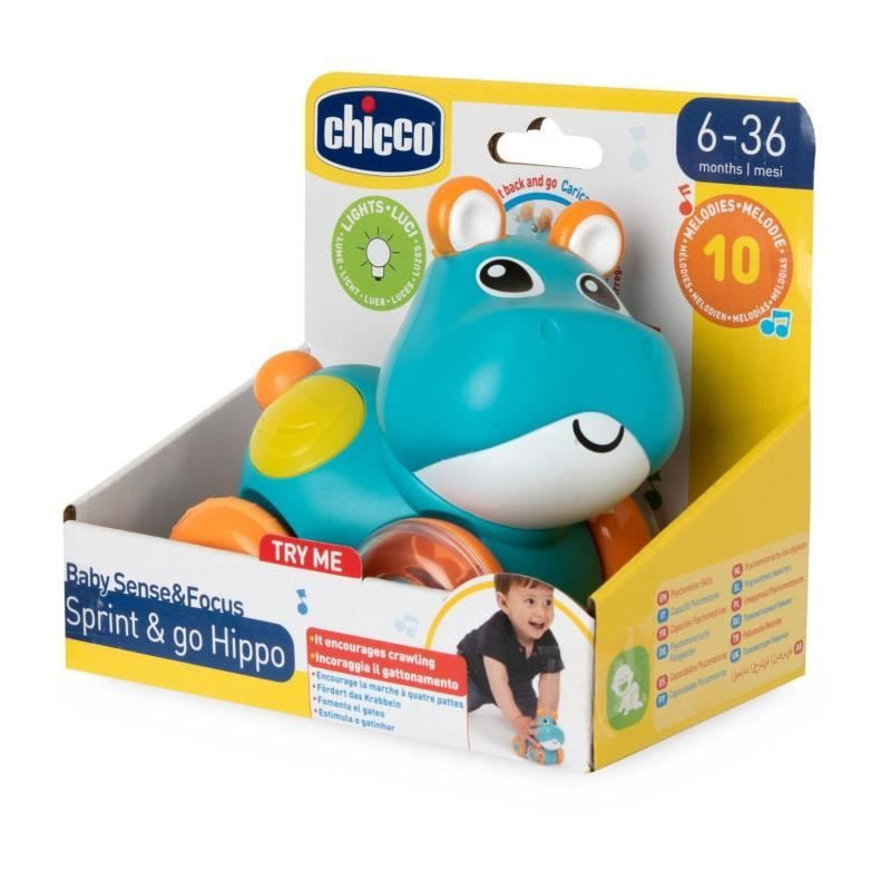 CHICCO - Hippo Sprint&go - Blue and orange - From 6 months