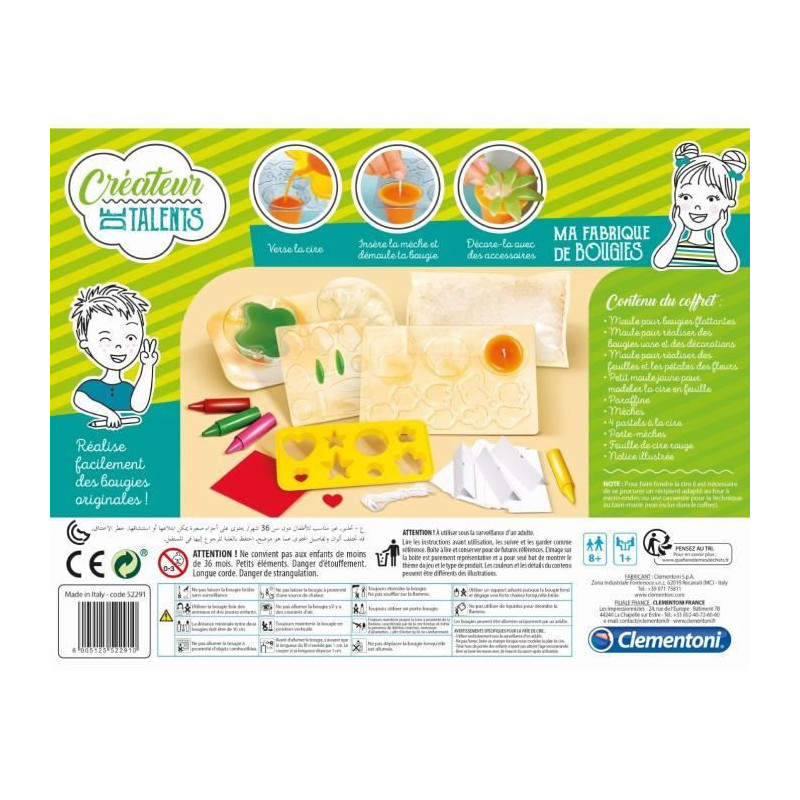 CLEMENTONI Talent maker - My Candle Factory - Creative hobbies