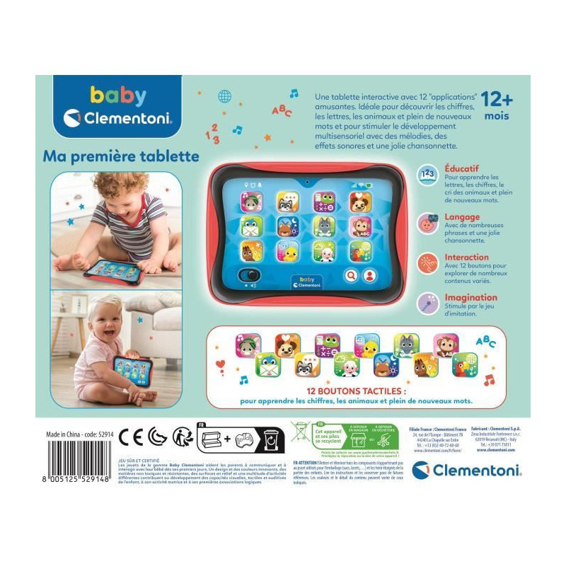 My first CLEMENTONI talking tablet