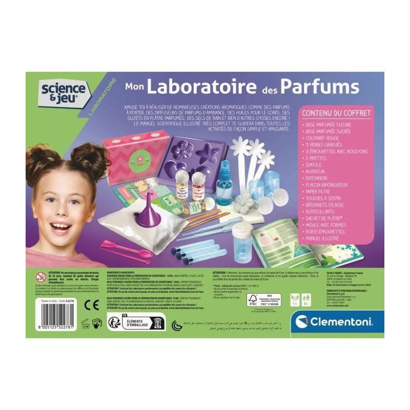CLEMENTONI Science & Game - My fragrance laboratory - Scientific game