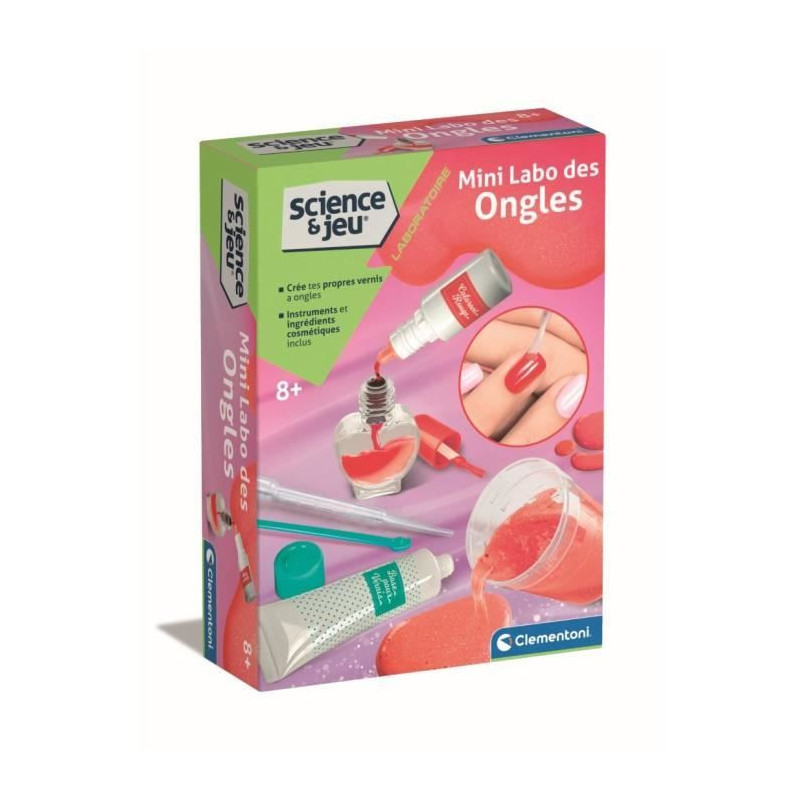 Clementoni - Science and Games - Mini Nail Lab - Create your own nail