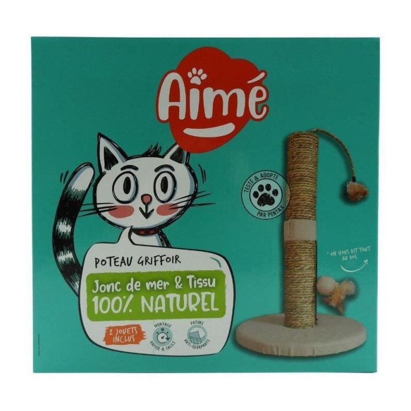 AIME Single scratch post - for cats