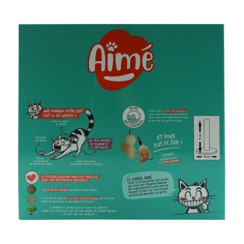 AIME Single scratch post - for cats