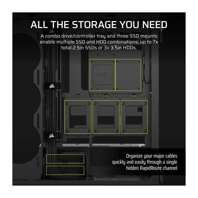 PC Case - CORSAIR - 5000T Series - Mid-Tower - Black