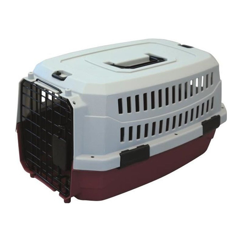 M -pets Viaggio Carrier M - 68x47.6x45cm - Bordeaux and Gray - for dog