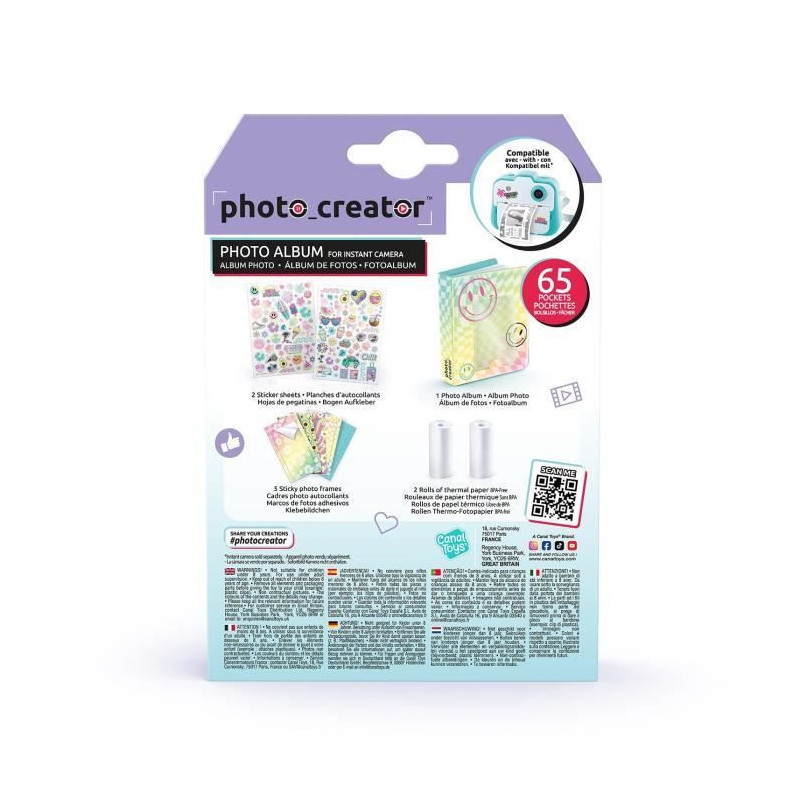 Canal Toys Instant Print Camera Photo Album Box -