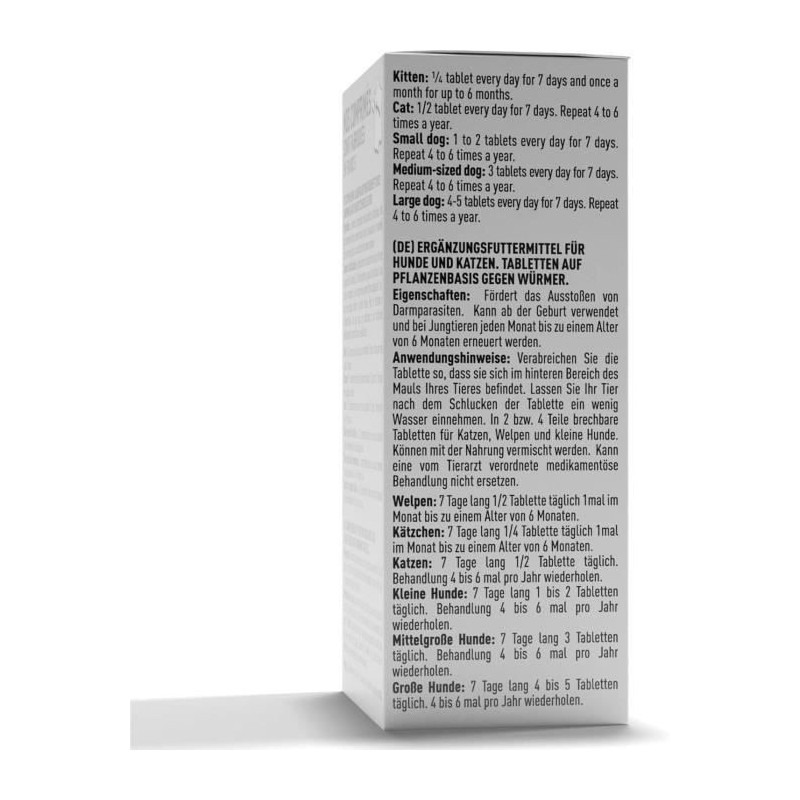 VETOCANIS Tablets against worms - For dogs and cats