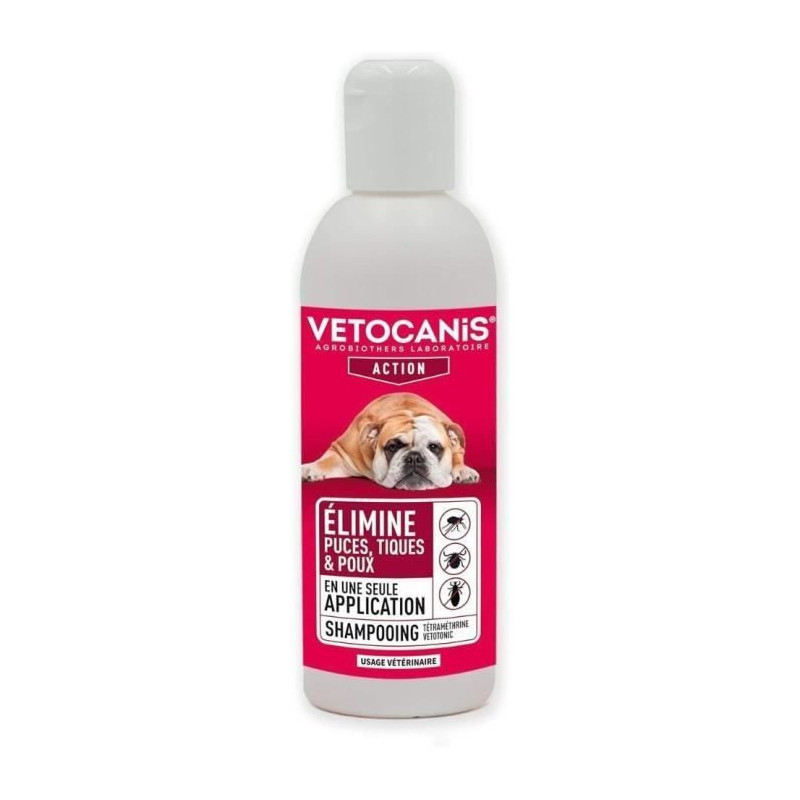 VETOTONIC Tetramethrin shampoo - For dogs and cats