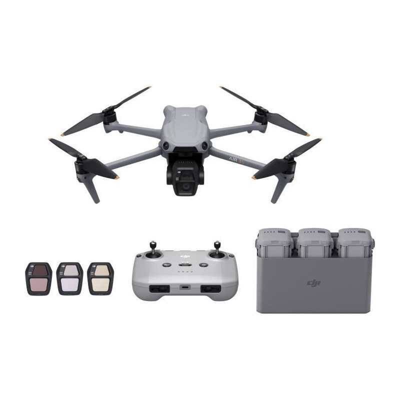 Drone - DJI - Air 3S Fly More Combo (- DJI - RC-N3) - Dual CMOS 1 and