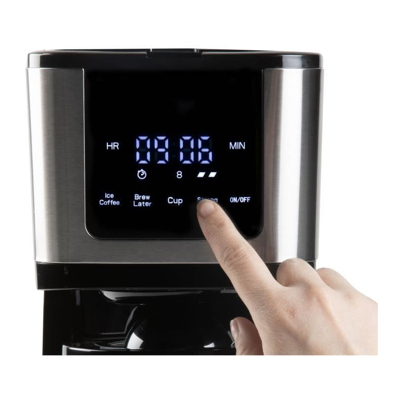 Filter coffee maker - DOMO - DO733K - 900 W - 4 to 10 cups - LCD scree
