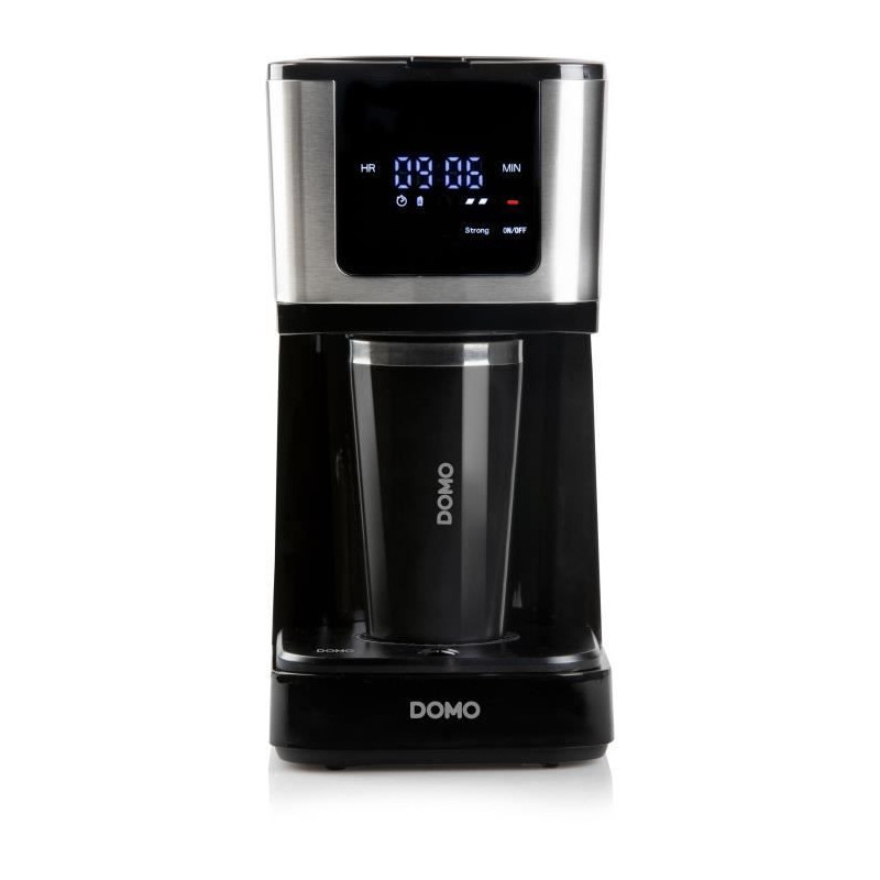 Filter coffee maker - DOMO - DO733K - 900 W - 4 to 10 cups - LCD scree