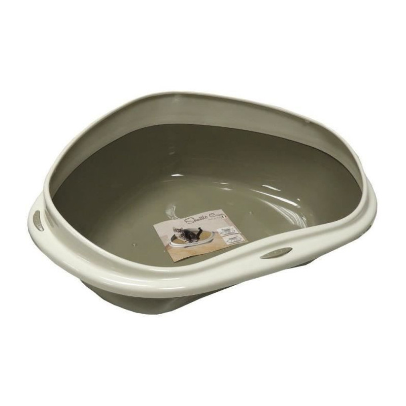 AIME Litter box with corner litter - 58 x 48 x 20,5 cm - For kittens