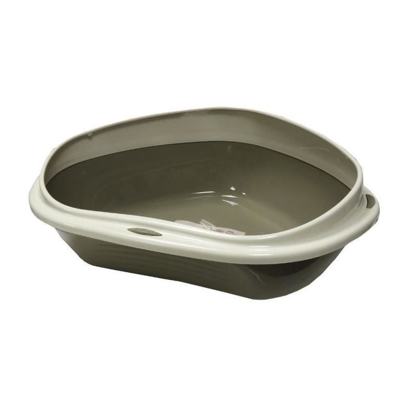 AIME Litter box with corner litter - 58 x 48 x 20,5 cm - For kittens