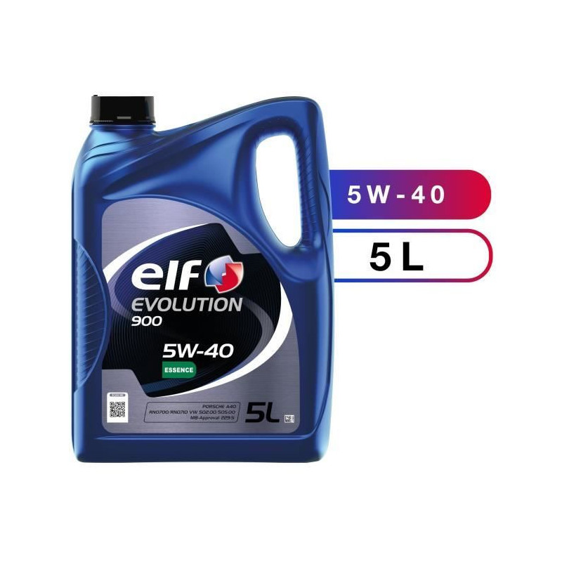 ELF MOTOR OIL 5L EVOLUTION 900 5W40