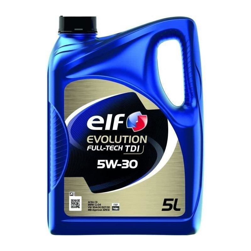 Engine oil - ELF - EVOLUTION FULL-TECH TDI 5W-30 - 5L