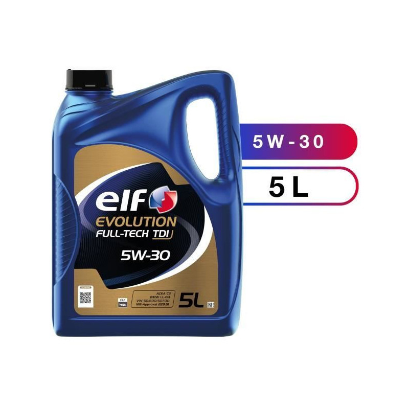 Engine oil - ELF - EVOLUTION FULL-TECH TDI 5W-30 - 5L