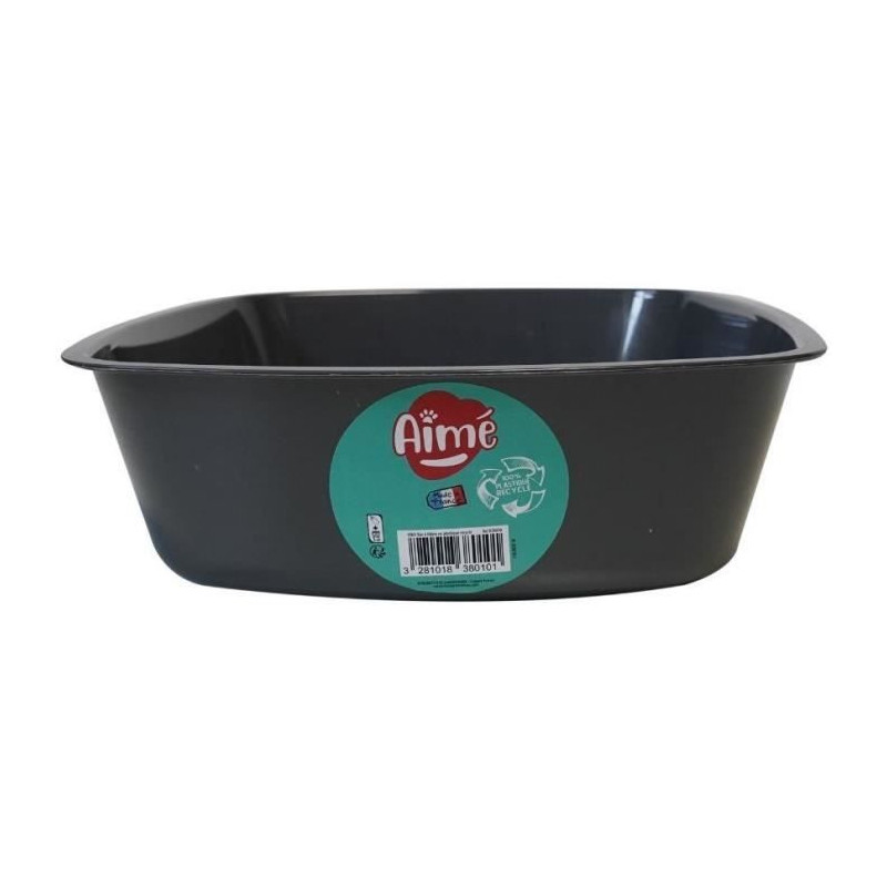 AIME Litterbox without rim - rounded edges - 43 x 31 x 10 cm - for cat