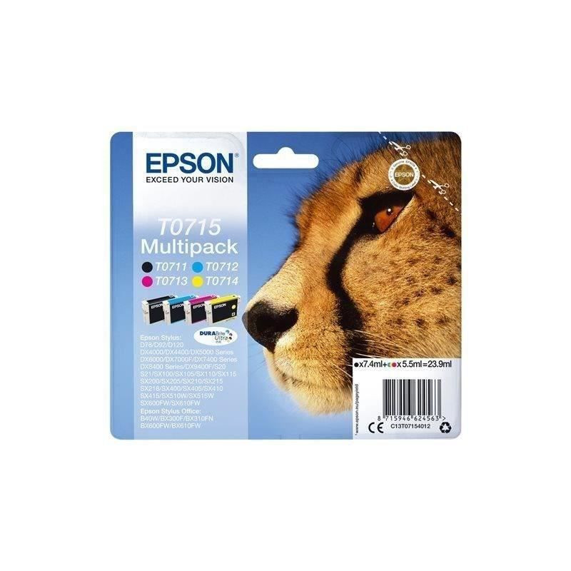 EPSON Multipack T0715 - Cheetah - Black, Cyan, Magenta, Yellow