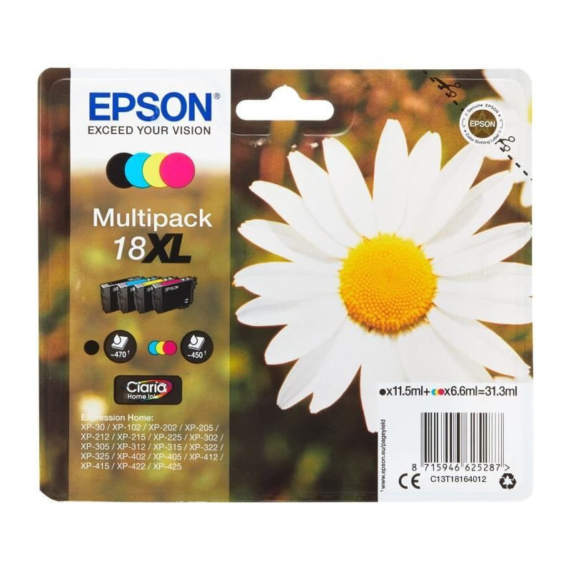 EPSON Multipack T1806 - Daisy - Black, Cyan, Magenta, Yellow