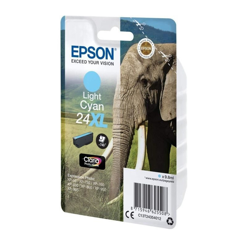 EPSON Cartridge T2435 - Elephant - Light Cyan XL