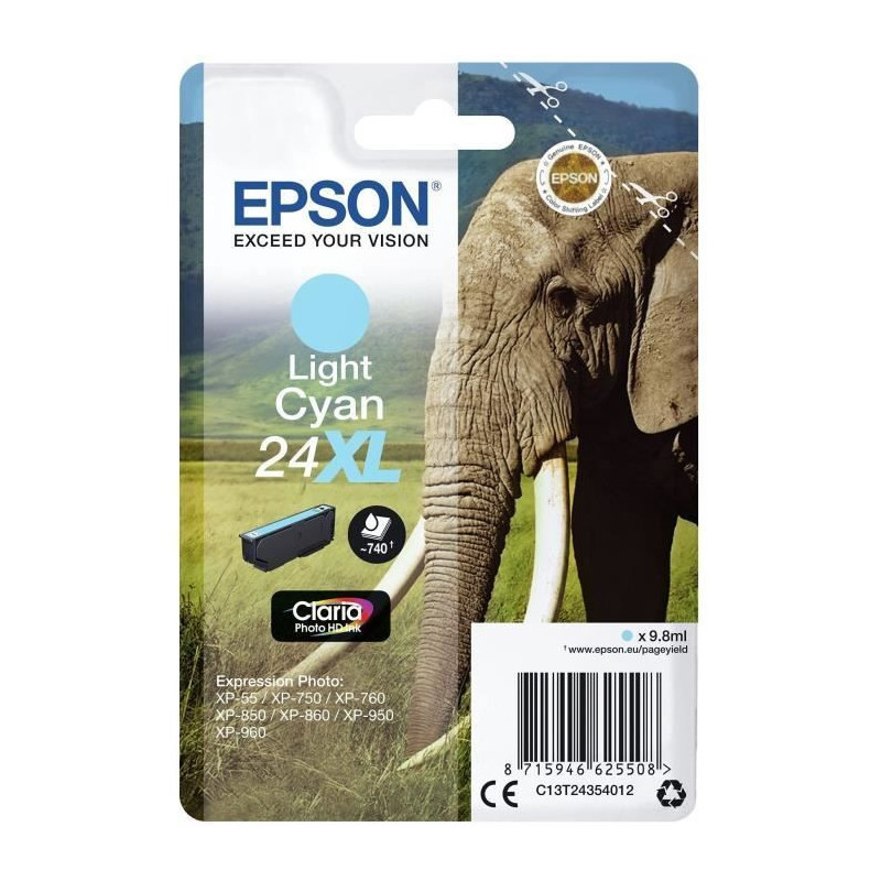 EPSON Cartridge T2435 - Elephant - Light Cyan XL