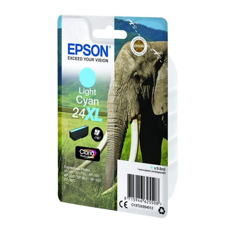 EPSON Cartridge T2435 - Elephant - Light Cyan XL