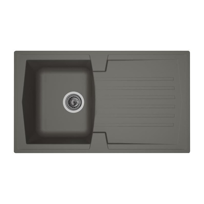 STRADOUR Built-in kitchen sink 1 bowl + 1 drainer Arena - Resin - 86 x